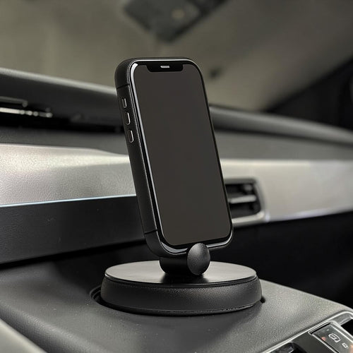 Frbkn Magnetic Phone Mount - Universal Car & Desk Phone Holder - Strong Magnetic Grip with 360-Degree Rotation - Compact & Durable